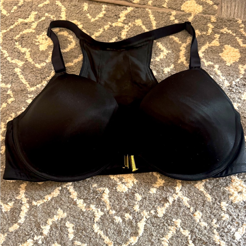 Cacique black racer back front close bra 38D